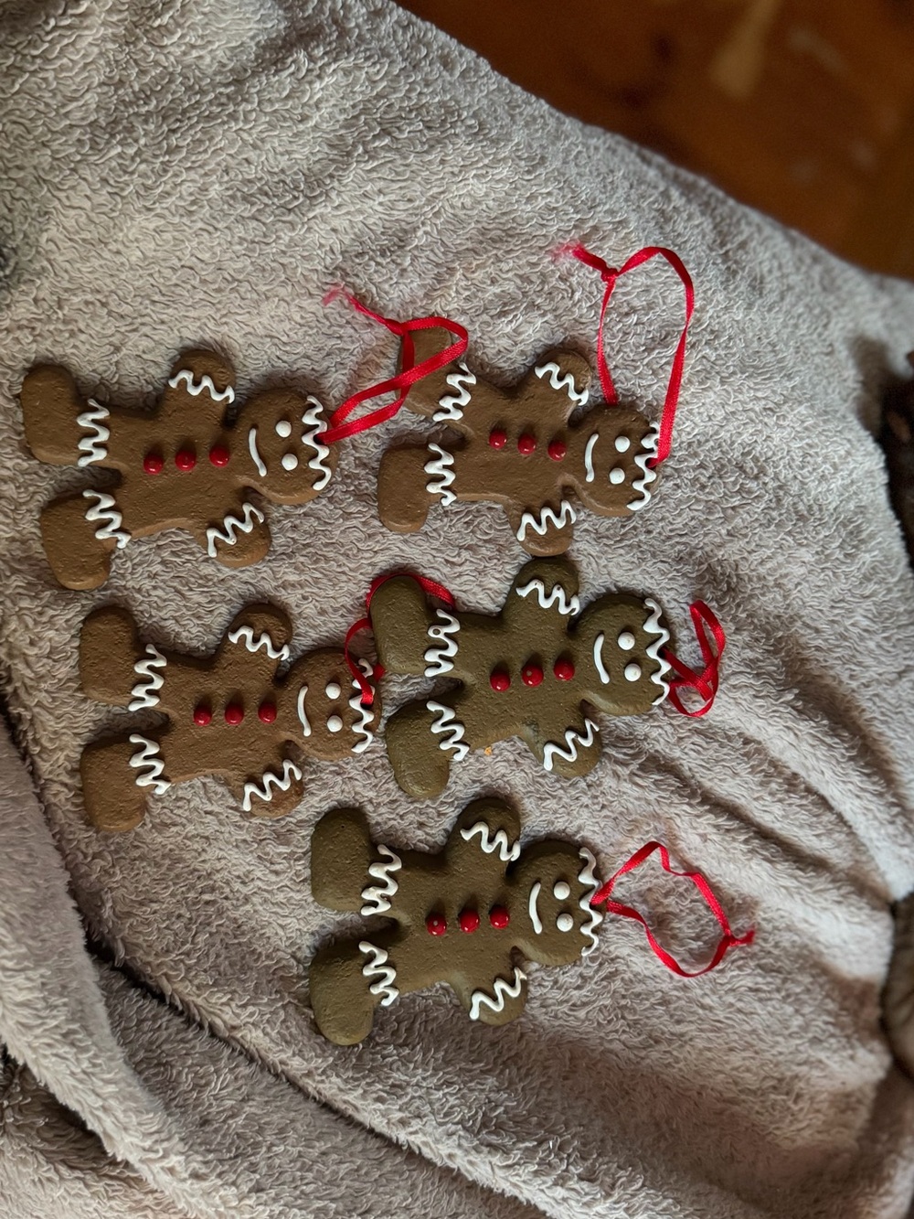 Vintage Christmas around the world Gingerbread Man Hanging Ornaments